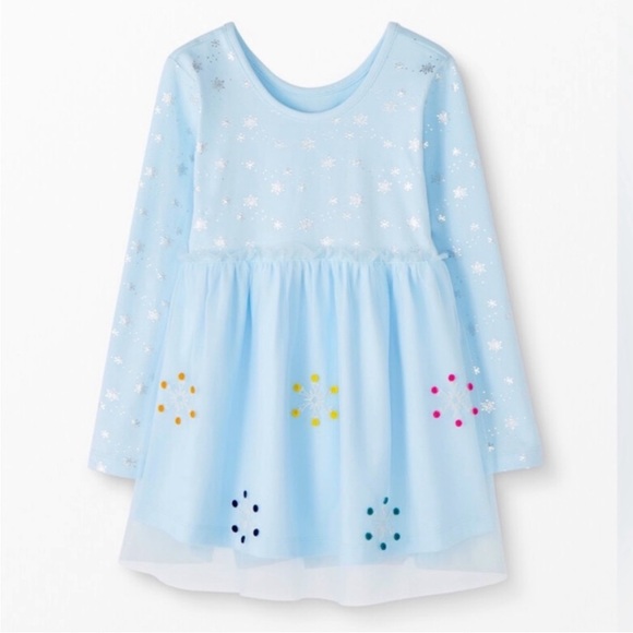 Hanna Andersson Light Blue Frozen 2 Dress - Picture 1 of 12